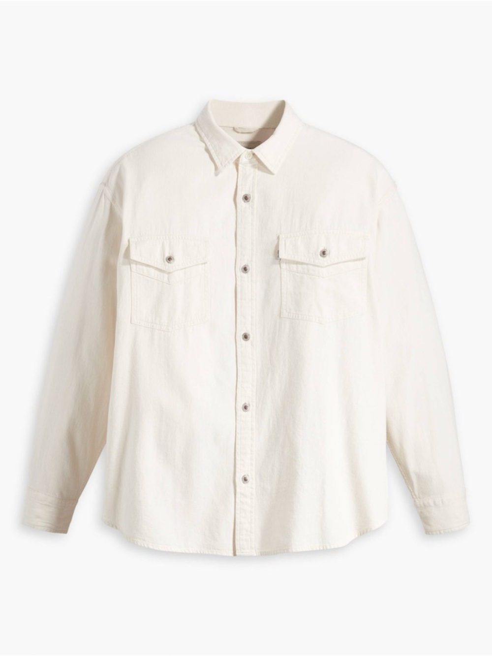 Levi Strauss Silver Tab White Western Long Sleeve 100% Cotton Button Down